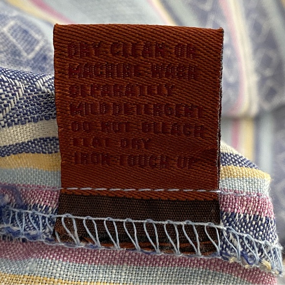 Prestige Men's Striped Linen Shirt Casual Wear - 2XL - Picture 5 of 7